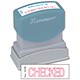 Xstamper Word Stamp Pre-inked Reinkable - Checked - W42xD13mm Ref X1038
