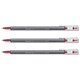Staedtler Triplus Gel Rollerball Needlepoint Tip 0.3mm Line 0.3mm Red Ref 463-2 [Pack 10]