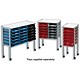 Avery Systemtray Trolley 18-Tray Unit W922mm Grey Ref 418N