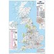 Map Marketing Postcode Areas Map Unframed 12.5 Miles/inch Scale W830xH1200mm Ref BIPA