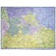 Map Marketing Postal Districts of London Map Unframed 1 Mile/inch W1180x930mm Ref GLPC