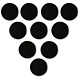 Nobo Magnet Markers Round Plastic Diameter 25mm Black Ref 1901018 [Pack 10]