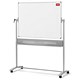 Nobo Mobile Whiteboard Easel Magnetic Steel Horizontal Pivot W1200xH900mm Board Ref 1901029