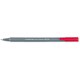 Staedtler Triplus Fineliner Pen Ergonomic Barrel 0.8mm Tip 0.3mm Line Red Ref 334-2 [Pack 10]