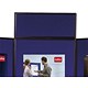 Nobo Showboard Display Header Panel W600xH250xD20mm Sides Blue and Grey Ref 1900045