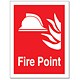 Stewart Superior Safe Condition & Fire Equipment Sign Fire Point 200x150mm