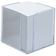 Smead Noteblock Holder Acrylic Clear and Approx. 850 Sheets of Paper 90x90mm White Ref A299170