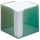 Smead Noteblock Holder Translucent Acrylic Green and Approx. 850 Sheets Paper 90x90mm White Ref A2991720