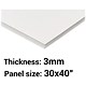 Foamboard Display Board / Size 30"x 40" / Thickness 3.5mm / Colour White / Box of 40 Sheets