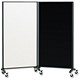 Nobo Mobile Interactive Board Drywipe Magnetic with Pinboard Surface Portrait 1800x900mm Ref Q18090MB