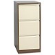 Bisley BS3E Filing Cabinet Flush-front 3-Drawer W470xD622xH1016mm Brown and Cream Ref BS3E-0506
