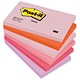 Post-It Warm Pastel Notes Pad of 100 Sheets 76x127mm Rainbow Ref 655Fl [Pack 12]