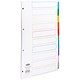 Concord Index Multicolour-tabbed Mylar-Reinforced 4 Holes 10-Part A4 White Ref 00801/CS76