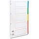 Concord Index Multicolour-tabbed Mylar-Reinforced 4 Holes 5-Part A4 White Ref CS6