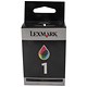 Lexmark No.1 Inkjet Cartridge Page Life 200pp Colour Ref 018CX781E