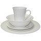 Churchill Serenity Dinner Set Fine Bone China 16 Piece 4 Plates 4 Tea Plates 4 Bowls White Ref SERE161