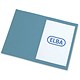 Elba Square Cut Folder Recycled Mediumweight 250gsm Foolscap Blue Ref 20213 [Pack 100]