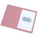 Elba Square Cut Folder Recycled Mediumweight 250gsm Foolscap Pink Ref 20217 [Pack 100]