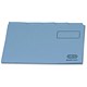 Elba Tabbed Folder Recycled Lightweight 180gsm Foolscap Blue Ref 20413 [Pack 100]
