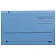 Elba Document Wallet Half Flap 285gsm Capacity 35mm Foolscap Blue Ref 21113 [Pack 50]