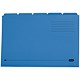 Elba Tabbed Folder Recycled Heavyweight 290gsm Foolscap Blue Ref 20613 [Pack 100]