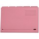 Elba Tabbed Folder Recycled Heavyweight 290gsm Foolscap Pink Ref 20617 [Pack 100]