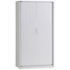 Image of Triumph Metrix Side Opening Tambour Lockable Cupboard Steel W1000xD475xH1980mm Grey Ref M191T