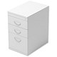 Image of Trexus Filing Pedestal Desk-High 3-Drawer W400xD600xH725mm White