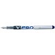 Pilot V4W Fountain Pen Disposable Silver Barrel Steel Nib Blue Ref 633101203 [Pack 12]