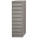 Bisley Filing Cabinet 9-Drawer 152x102mm Card Index or Video W413xD622xH1321mm Goose Grey Ref BCF64-73
