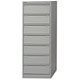 Bisley Filing Cabinet 7-Drawer 203x127mm Card Index or Video W518xD622xH1321mm Goose Grey Ref BCF85-73