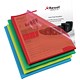 Rexel Cut Flush Folder Polypropylene Copy-secure Embossed Finish A4 Assorted Ref 12216AS [Pack 100]