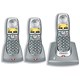 BT Diverse 6110 Telephone Trio 50 Character Memories 120Hrs Standby 12 Hrs Talktime Titanium Ref 019813