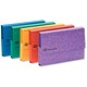 Europa Document Wallet Half Flap 300 Micron Capacity 32mm Foolscap Assortment A [Pack 25]