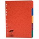 Europa Subject Dividers Pressboard 300 micron Europunched 5-Part A4 Assorted Ref 4801 [Pack 25]
