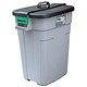Addis Supertough Dustbin Polypropylene with Easy-grip Handle 610x425x755mm 90 Litres Ref 9769GRY