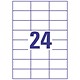 Avery Copier Labels 70x36mm. 24 Labels per Sheet (100 A4 Sheets)