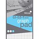 Chartwell Student Graph Pad 70gsm 0.1inch 0.5inch 1inch Grid 50 Sheets A4 Green Cover Ref J104B [Pack 10]
