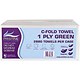MaxGreen Hand Towels C-fold Single Ply 120 Sheets Green Ref VMAX5053 [Pack 20]