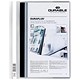 Durable Duraplus Quotation Filing Folder PVC with Clear Title Pocket A4 White Ref 2579/02 [Pack 25]