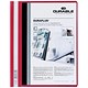 Durable Duraplus Quotation Filing Folder PVC with Clear Title Pocket A4 Red Ref 2579/03 [Pack 25]
