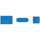 Wallace Cameron First-Aid Kit Blue Detectable Plasters 3 Assorted Sizes Oblong Ref 1214037 [Pack 150]