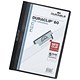 Durable Duraclip Folder PVC Clear Front 6mm Spine for 60 Sheets A4 Black Ref 2209/01 [Pack 25]