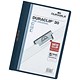 Durable Duraclip Folder PVC Clear Front 3mm Spine for 30 Sheets A4 Dark Blue Ref 2200/28 [Pack 25]