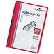 Durable Duraclip Folder PVC Clear Front 3mm Spine for 30 Sheets A4 Red Ref 2200/03 [Pack 25]