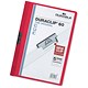 Durable Duraclip Folder PVC Clear Front 6mm Spine for 60 Sheets A4 Red Ref 2209/03 [Pack 25]