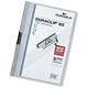 Durable Duraclip Folder PVC Clear Front 6mm Spine for 60 Sheets A4 Light Blue Ref 2209/06 [Pack 25]