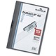 Durable Duraclip Folder PVC Clear Front 6mm Spine for 60 Sheets A4 Anthracite Grey Ref 2209/57 [Pack 25]