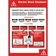 Stewart Superior Health and Safety Poster Laminated Electric Shock Treatment H420xW595mm Ref HS024