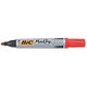 Bic Marking 2000 Permanent Marker Bullet Tip Line Width 1.7mm Red Ref 820913 [Pack 12]
